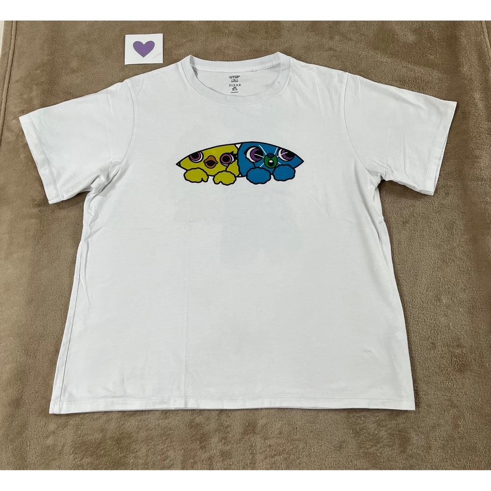 Uniqlo UTGP Pixar Toy Story Ducky Bunny‎ Graphic T-Shirt Mens XL White
